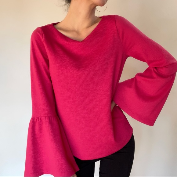 Ann Taylor bell sleeve top - Picture 2 of 8